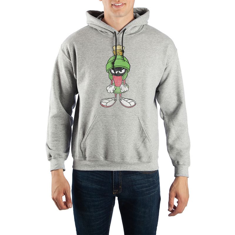 Looney Tunes Marvin The Martian Pullover Hooded Sweatshirt, 1 of 2