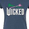 Women's - Wicked - Wand And Broomstick Logo Fitted Graphic T-Shirt - 2 of 3