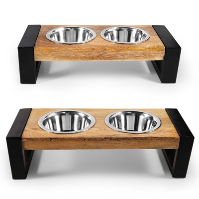 Mela Artisans Kanni Elevated Pet Feeder - Small