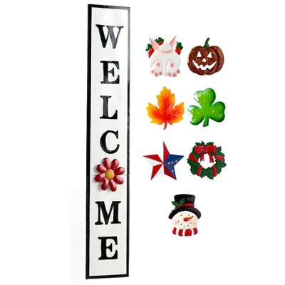 The Lakeside Collection 9-Pc. Interchangeable Welcome Sign