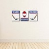 Big Dot of Happiness Shoots and Scores - Hockey - Kids Bathroom Rules Wall Art - 7.5 x 10 inches - Set of 3 Signs - Wash, Brush, Flush - 3 of 4