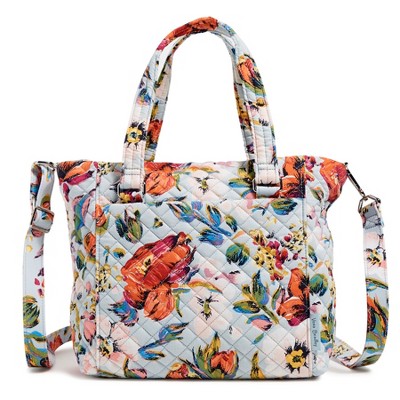Vera Bradley Women's Cotton Multi-strap Shoulder Bag Sea Air Floral ...