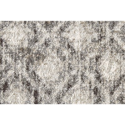 Reversible Ivory Diamond Synthetic Area Rug 5'3" x 7'6"
