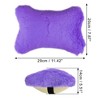 Unique Bargains Faux Fur Head Neck Car Support Pillow Cushion 1 Pair - 3 of 4
