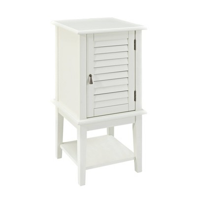 Damien Shutter Door Table White - Powell Company