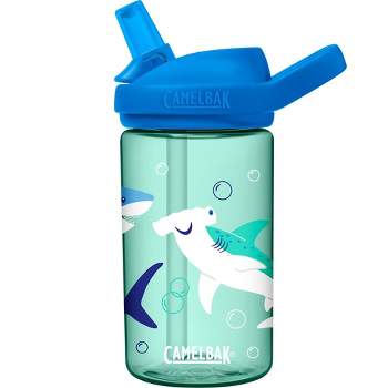 Owala Flip Kids Stainless Steel Water Bottle / 14oz / Color: Shark (teal &  blue)