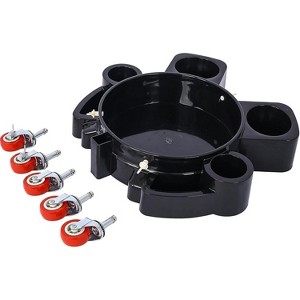 Acekool 11.2" Bucket Dolly for 5 Gallon Buckets, Rolling Cart with 5 Swivel Casters, 360° Mobility for Garden, Garage, Car Wash, Shop - 1 of 4