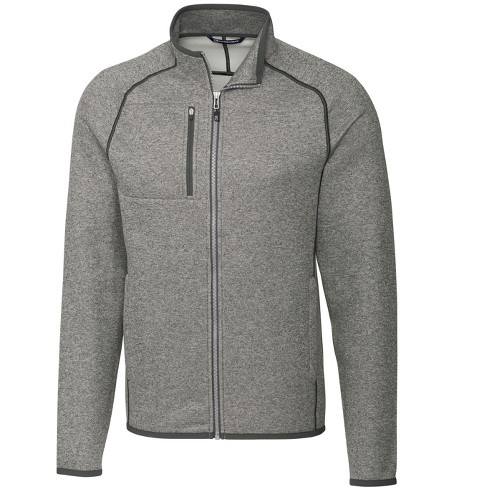 Cutter & Buck Mainsail Sweater-knit Mens Big And Tall Full Zip Jacket -  Polished Heather - 2x Large Tall : Target