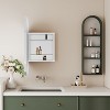 NicBex Recessed Medicine Cabinet with Mirror,Bathroom Wall Cabinet with Adjustable Shelves,Wall Mounted Cabinet for Bathroom,Bedroom - 2 of 4