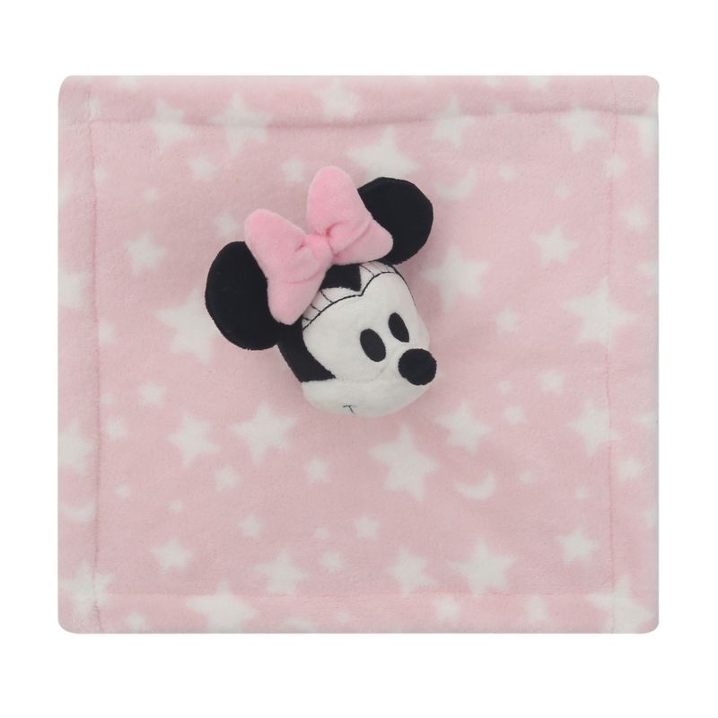 Lambs & Ivy Disney Baby Minnie Mouse Pink Stars Security Blanket/Lovey, 2 of 5