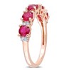 EVERLY JEWELRY | Multiple-color option in Silver Eternity Ring with Multiple color gemstone Options. - 2 of 4