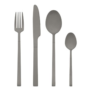 REGALWOVEN Stainless Steel Mirror Polished Flatware Set Silverware Set for 6 24 Piece - 1 of 4
