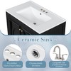 Mshliw 30 Inch Bathroom Vanity with Sink, Freestanding Cabinet with Double Doors and Drawer, Soft Close Hinges, Vintage Style - 3 of 4