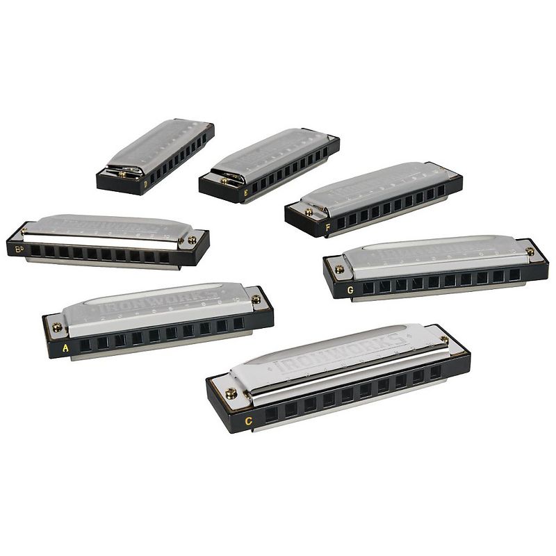 Silver Creek 7-Pack of Blues Style Harmonicas, 3 of 7