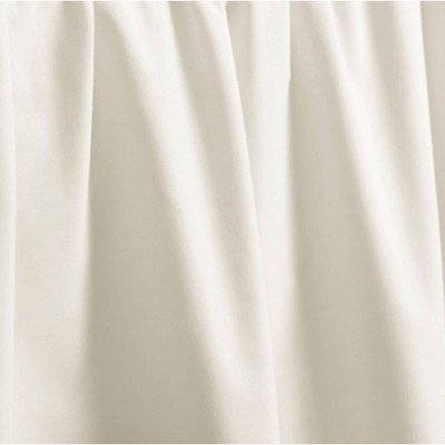 Ivory Cotton Twin Ruffled Bed Skirt with Split Corner