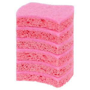 Unique Bargains Kitchen Bathroom Dual-Side Non-Scratch Cleaning Sponge 3.9" x 3" x 0.8" - 1 of 4