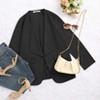 Clearlove Womens Blazer Jackets Roll Up Long Sleeve Open Front Loose Business Casual Coats with Pockets - 4 of 4