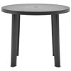 vidaXL Patio Table Anthracite 35" Plastic - 2 of 4