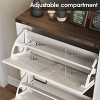 Narrow Freestanding Shoe Cabinet, Slim Storage Rack for Entryway - 4 of 4