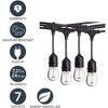 Sterno Home Vintage-Style Outdoor LED String Lights, Black, 48 Feet - 3 of 4