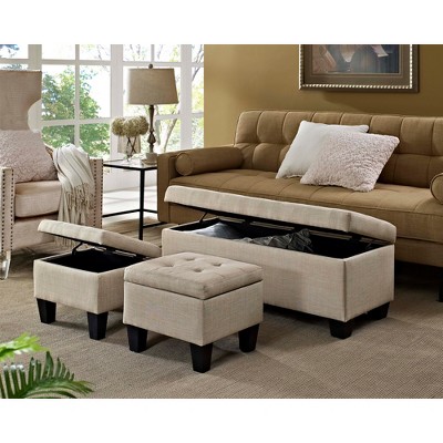 Everett Storage Ottoman Set - Picket House Furnishings