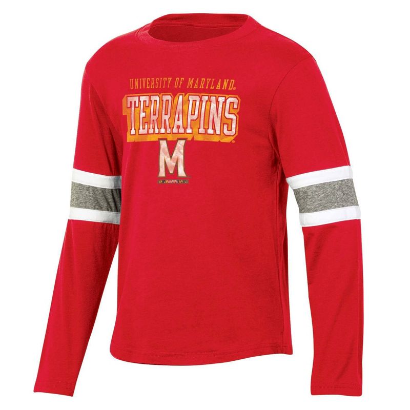 NCAA Maryland Terrapins Boys&#39; Long Sleeve T-Shirt, 1 of 4