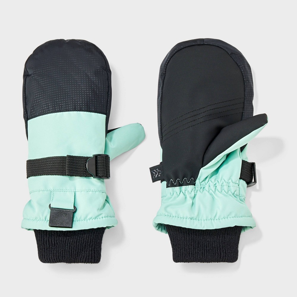 Girls' Ski Mittens - All In Motion™ Mint Green 5-7