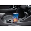 Elanze Designs 20 oz Stainless Steel On the Go Insulated Travel Tumbler With Push Top Lid, Vibrant Abstract Brushed Floral Blue - 3 of 4