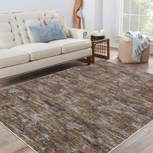 Acekool Modern Washable Area Rug, Soft Non Slip Minimalist Low Pile Carpet for Living Room, Bedroom, Dorm - 1 of 4