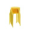 VECELO 6-Piece Stacking Stools, 17.7 in. Standard Height, Portable Plastic Colorful Decoration Stools for School Classroom or Office - 2 of 4