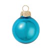 Northlight Shiny Finish Glass Christmas Ball Ornament - 7" (180mm) - Teal Blue - 3 of 4