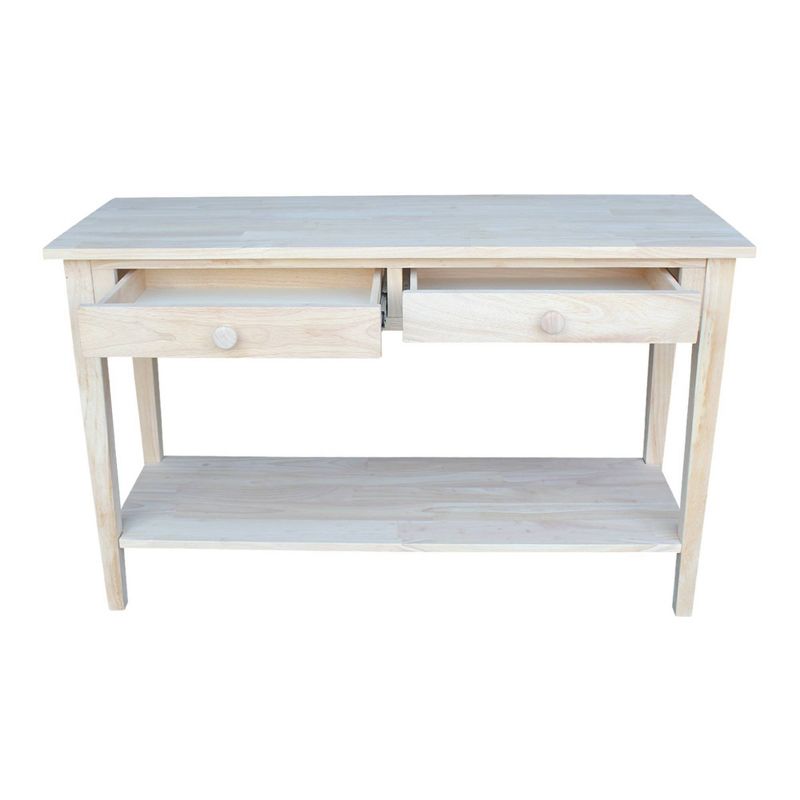 Spencer Console Server Table Unfinished Light Brown - International Concepts, 6 of 15
