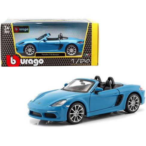 Porsche 718 Boxster Blue 1 24 Diecast Model Car By Bburago Target