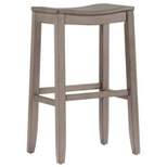Fiddler Backless 30" NonSwivel Barstool Aged Gray - Hillsdale Furniture
