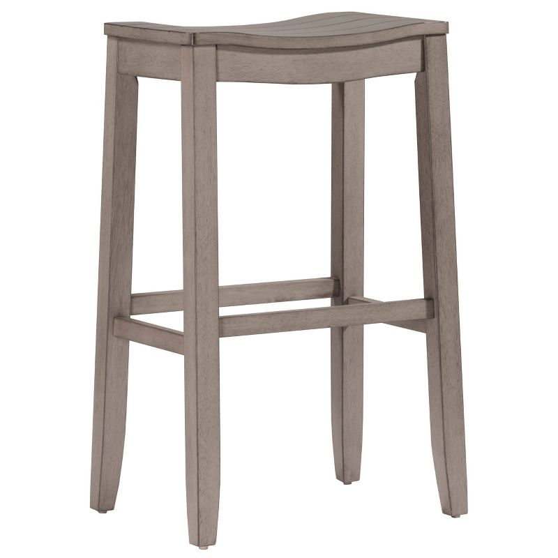 Fiddler Backless 30&#34; NonSwivel Barstool Aged Gray - Hillsdale Furniture, 1 of 13