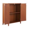 The Lakeside Collection Carved Storage Cabinet - Vintage Deco Style Entryway Furniture - 2 of 4