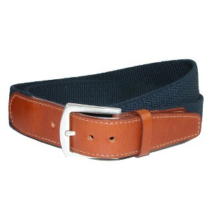CrookhornDavis Men's Newport Pique Cotton Woven Elastic Belt - 1 of 2
