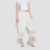 Women's Mid-Rise Bloomer Pants - Wild Fable™ White - 4 of 4