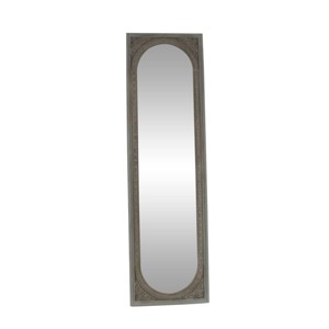 Olivia & May Natural Wood Console Mirror Brown: Bohemian Style, Rectangular, No Assembly Required - 1 of 4