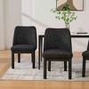 Dolonm Chenille Upholstered Dining Chair with Solid Wood Frame ,Geometric Backrest for Kitchen, Dining Room - 4 of 4