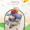 Children’s Multi-Functional Playground Climbing Playset Set with Basketball Hoop, Kids Climbing Set for Home, Daycare-PINK - 2 of 4