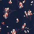navy floral