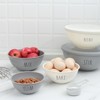 Rae Dunn Mixing Bowls with Lids - 10 Piece Plastic Nesting Bowls Set includes 5 Prep Bowls and 5 Lids - 3 of 4