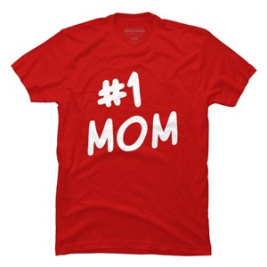 Men's Design By Humans Mother's Day 1# Best Mom in the World By happieeagle T-Shirt - 1 of 2