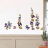 Slickblue Flower Decor Vinyl Wall Stickers 13" x 23.5" – Multiple Beautiful Floral Design Options for Decor - 3 of 3