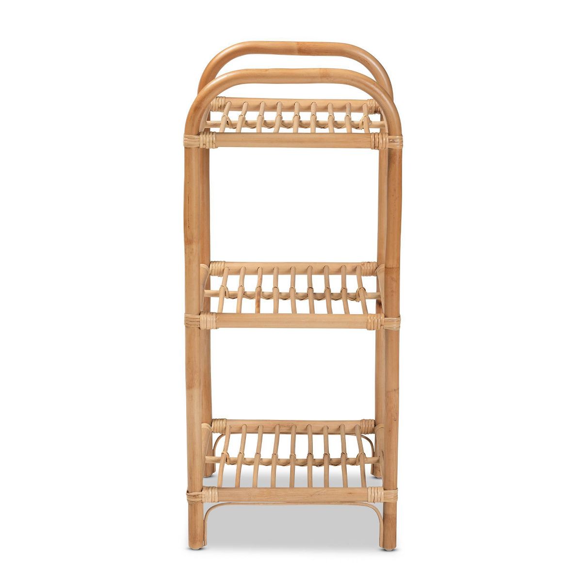 31.5" Barras Rattan 3 Tier Display Shelf Natural/Brown - bali & pari: Made in Indonesia, No Assembly Required - thumbnail 3