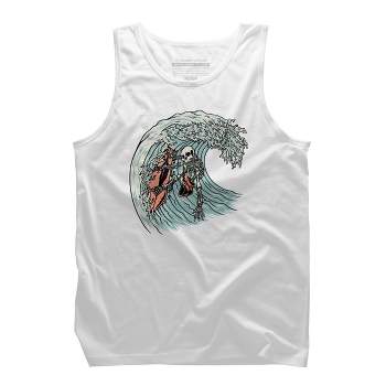Men's Design By Humans Death Surfer By quilimo Tank Top