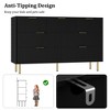 7 Drawer Dresser for Bedroom, 47"W Wooden Chest of Drawers with Metal Handles, Fluted Dresser Storage Cabinet, TV Stand for Living Room - 4 of 4
