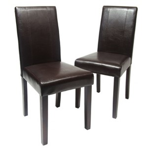 NicBex Dining Chairs Set of 2 Stool Upholstered Chair Urban Style Solid Wood Leatherette Padded Parson Chair for Kitchen - 1 of 4