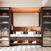 Rectangular Framed Tempered Glass Wall-Mounted Bathroom Vanity Mirror - 3 of 4